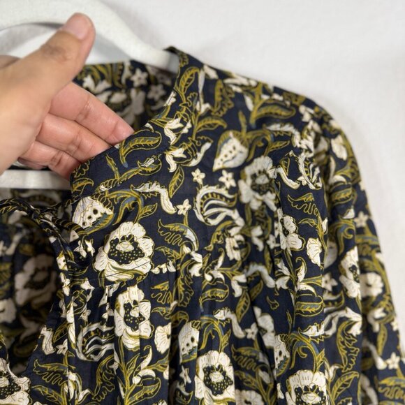 Banana Republic Floral Blouse - Black and White - Picture 9 of 12